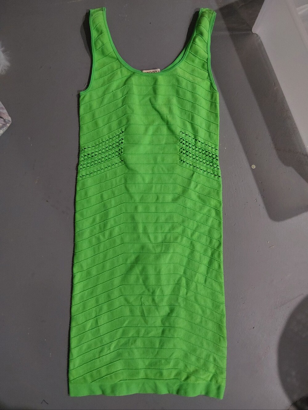 Neon Green Body Con dress